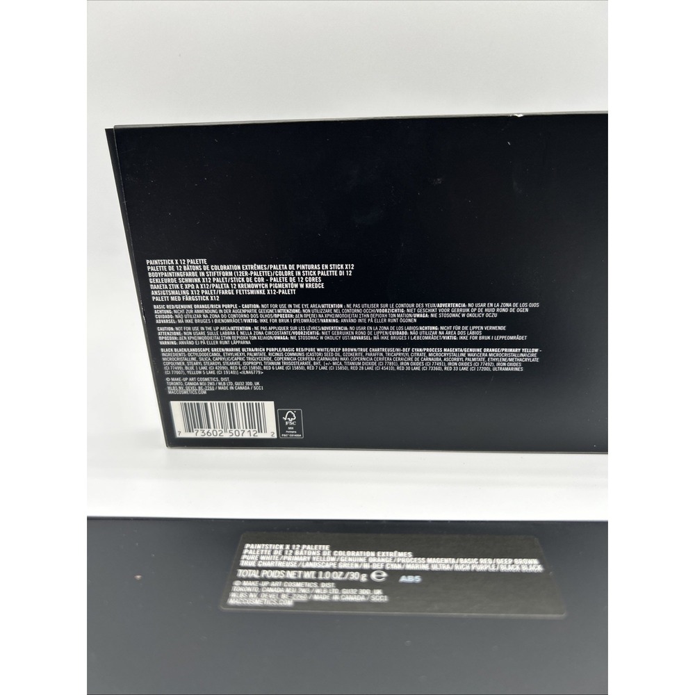 MAC Paintstick X 12 Palette 1oz/30g New In Box Professional - Picture 6 of 6